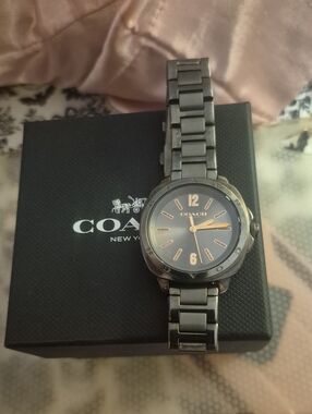 Coach Black Watch with Rose Gold Markers